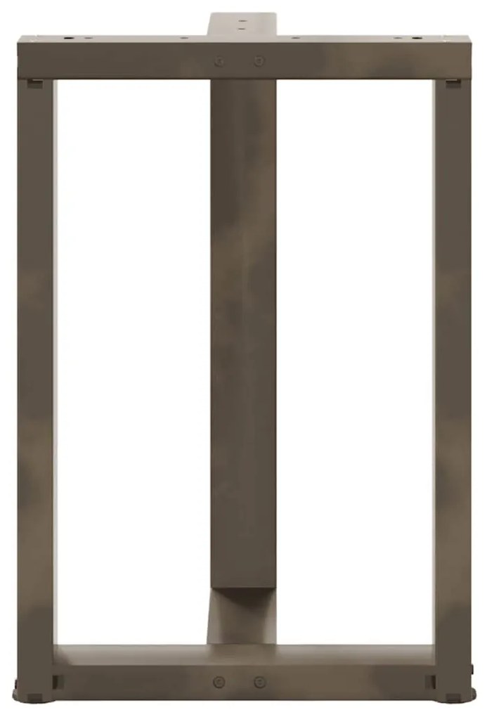 Pés de mesa de jantar em forma de T, 2 peças, preto, 60x35x(72-73) cm,