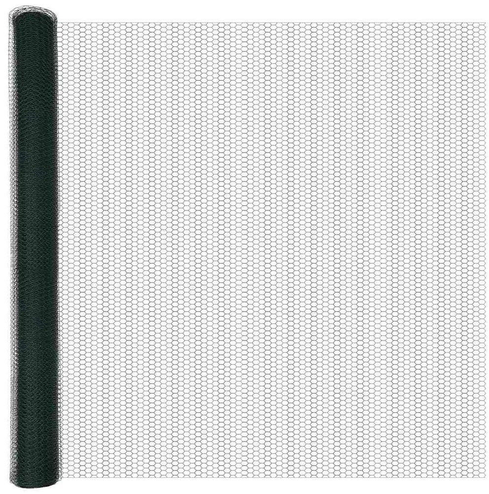 Cerca Hexagonal vidaXL Verde 1,4x50 m Aço