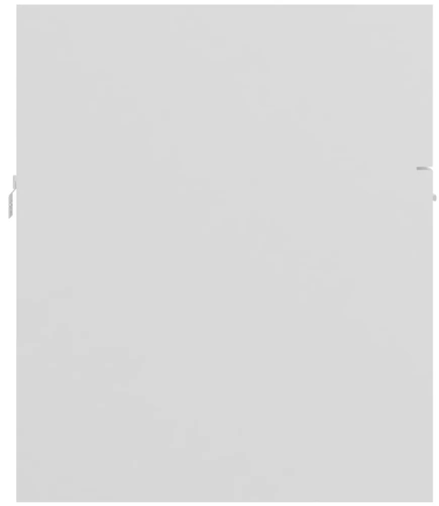 Armário de lavatório 80x38,5x46 cm derivados de madeira branco