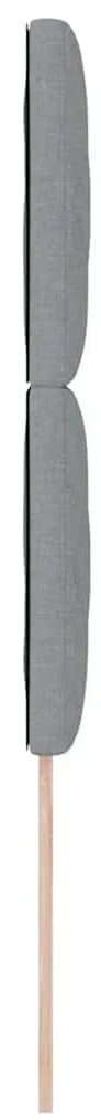 Cabeceira LED vidaXL Design de Blocos de Diamante Cinza Claro 100 cm T