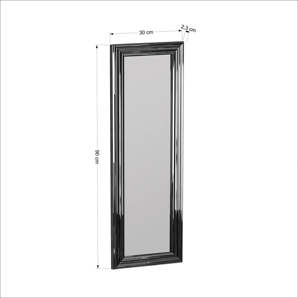 Espelho Boss – Prateado – 30x90x3 cm