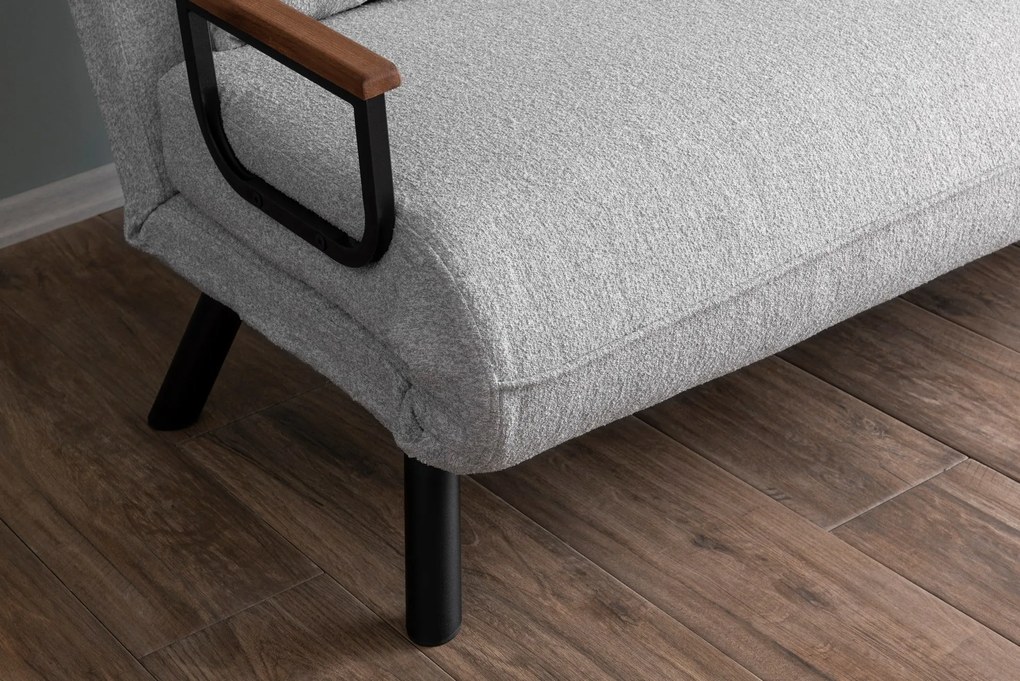 Sofá-Cama 2 Lugares Sando – Cinzento – 175x133 cm