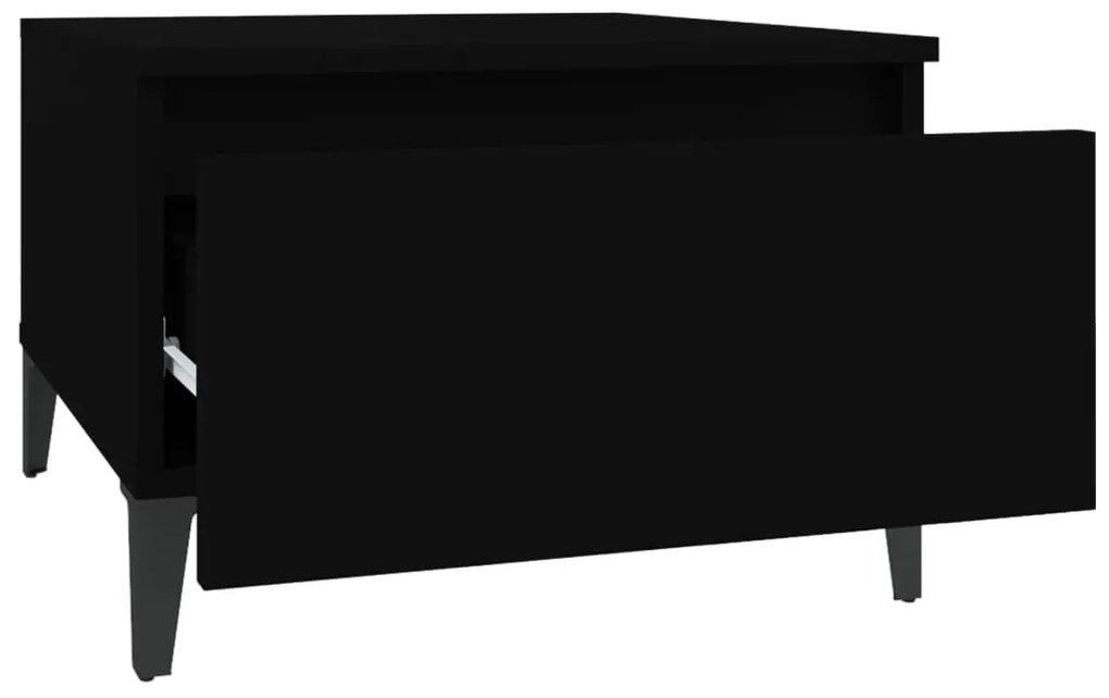 Mesa de apoio 50x46x35 cm derivados de madeira preto