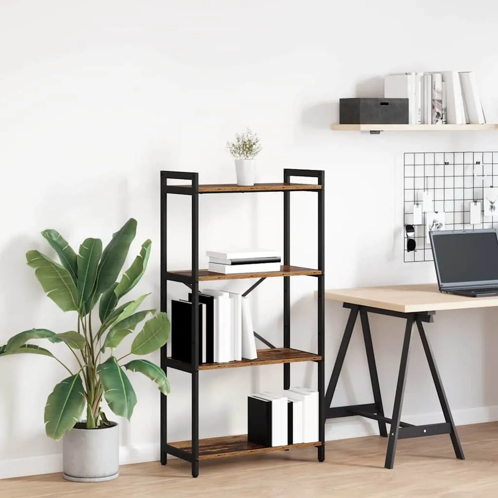 vidaXL Estante Madeira antiga 40 x 30 x 85 cm Madeira processada