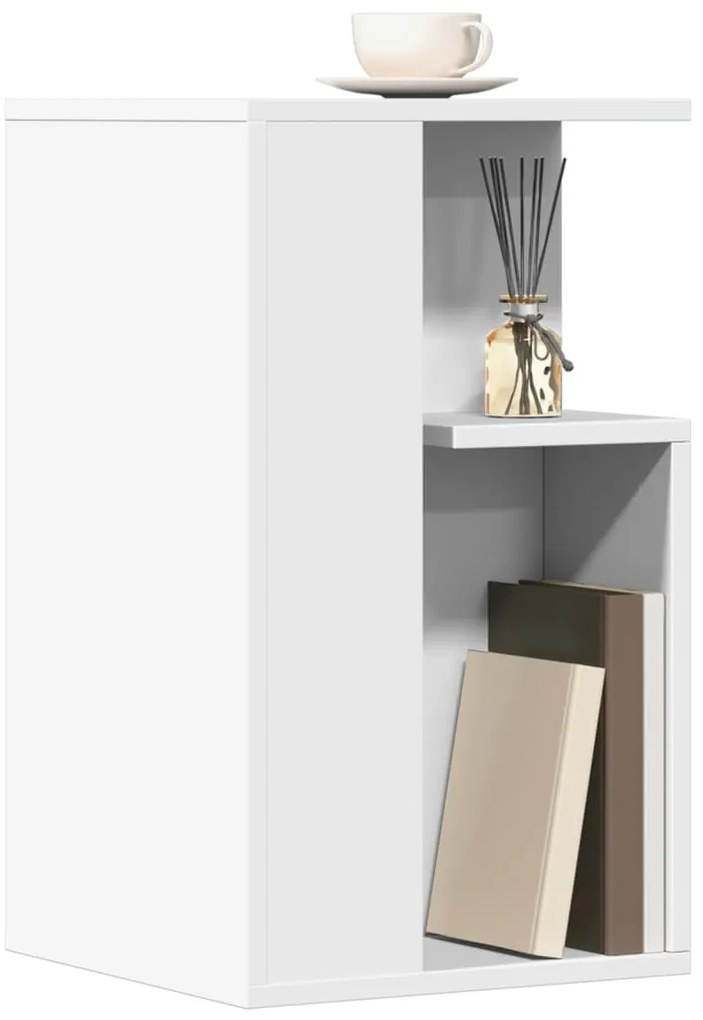 Mesa de apoio 35x35x60 cm derivados de madeira branco