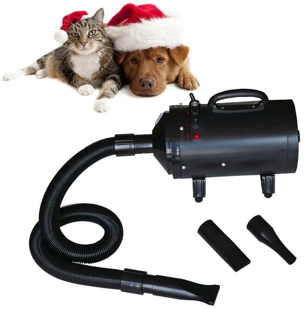 Secador cães com 3 bicos 2400 W preto