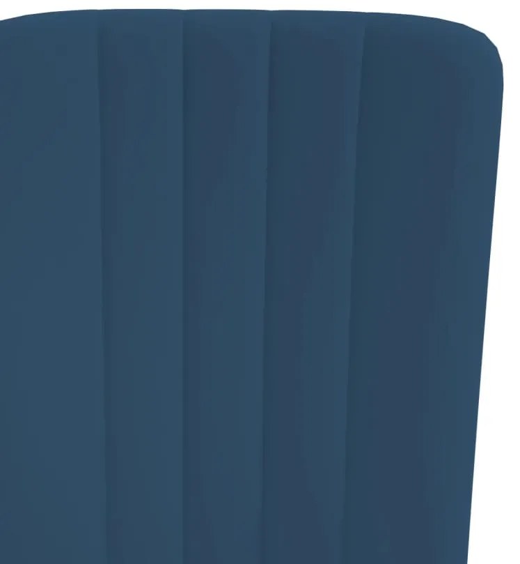 Cadeiras de jantar 2 pcs veludo azul