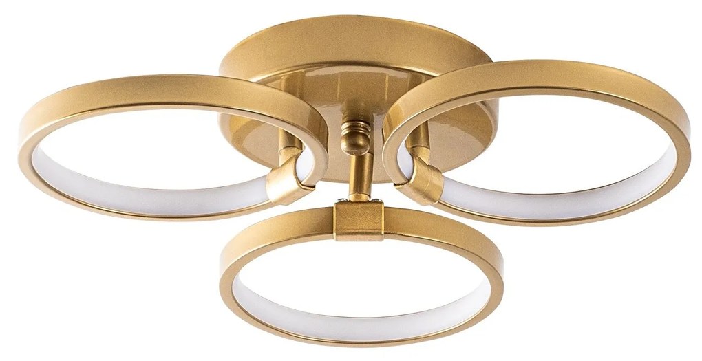 Candeeiro de Teto Halka – Dourado – 37 x 9 x 32 cm