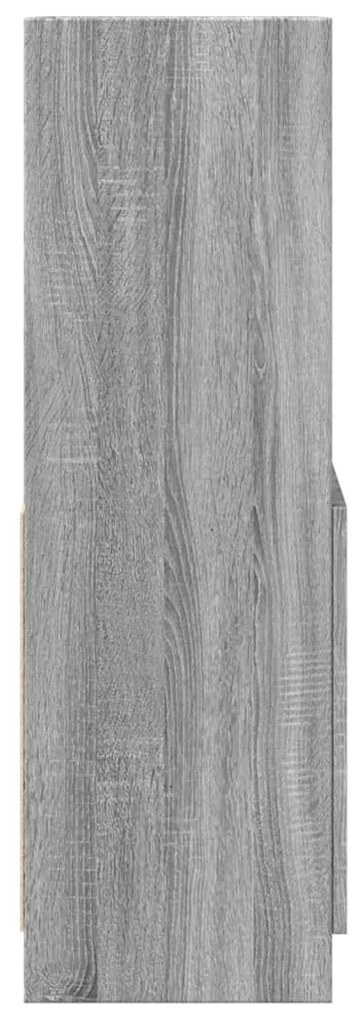 Armário alto 63x33x100 cm derivados de madeira cinzento sonoma