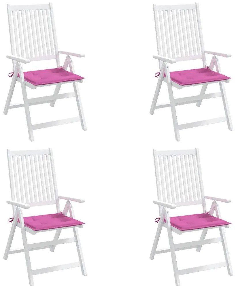 Almofadões p/ cadeira 4pcs 40x40x4 cm tecido rosa
