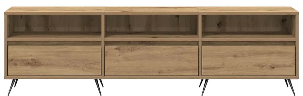 Cabide de TV Carvalho Artisan 150x30x44,5 cm Madeira de Engenharia