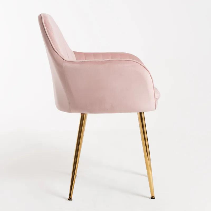 Cadeira Chic Golden - Rosa
