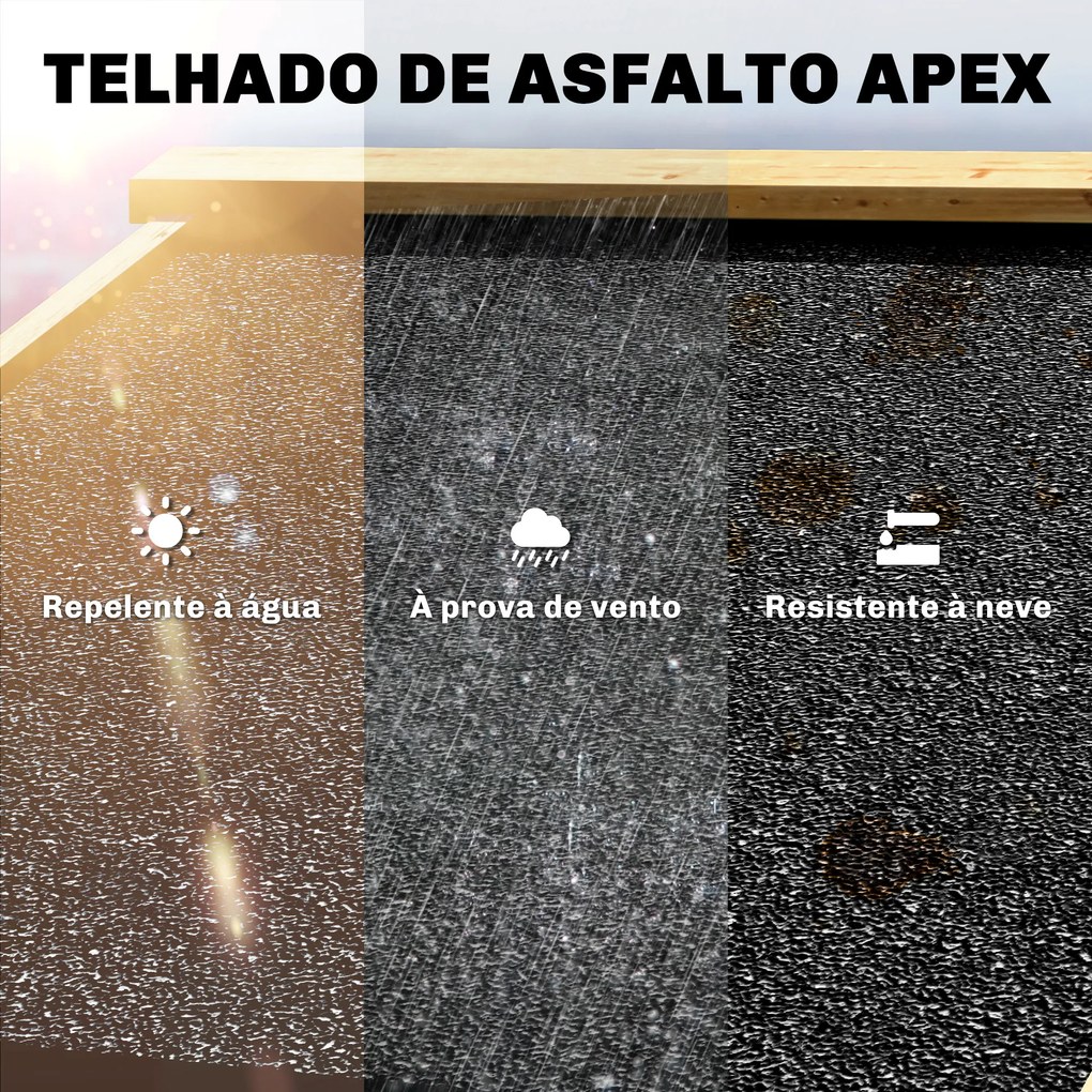Armário de Jardim em Madeira 93x53x168 cm Armário Exterior para Ferramentas com Portas Trancáveis 4 Prateleiras Madeira