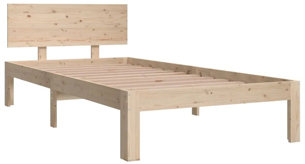Estrutura de cama solteiro 90x190 cm madeira maciça