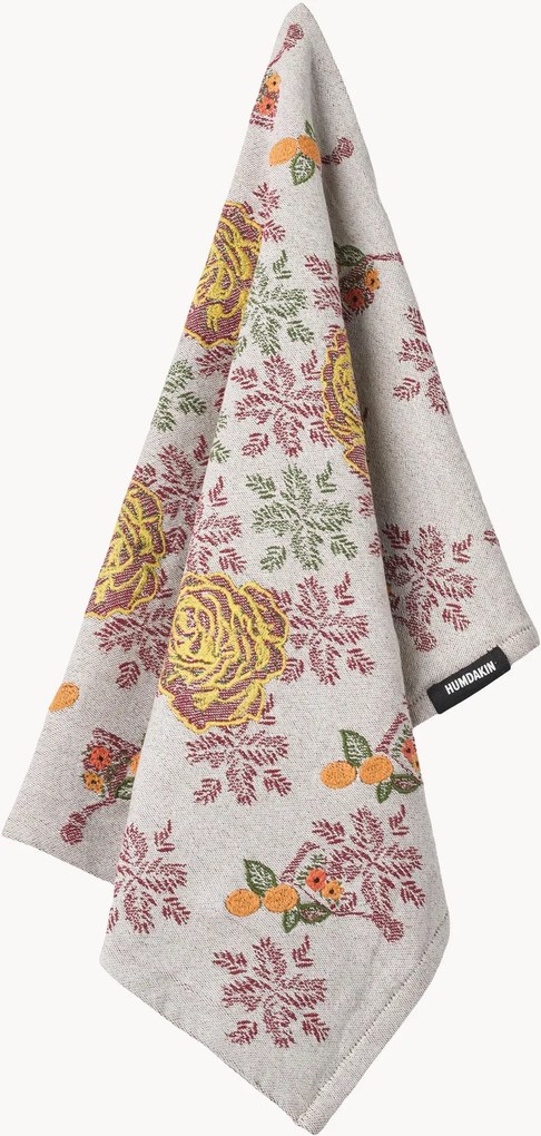 Pano de cozinha orgânico Jacquard & Embroidery