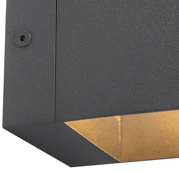 Candeeiro de parede moderno cinzento escuro - Transfer