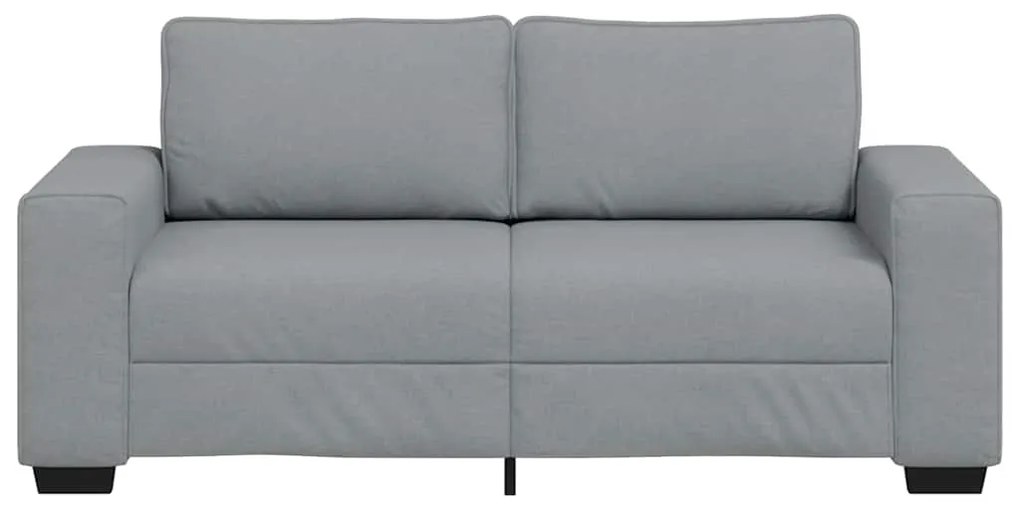 Sofá de 2 lugares em tecido 140 cm cinzento-claro