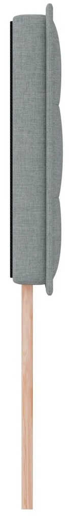 Cabeceira vidaXL Design Linhas Cinza Claro 80 cm em Tecido