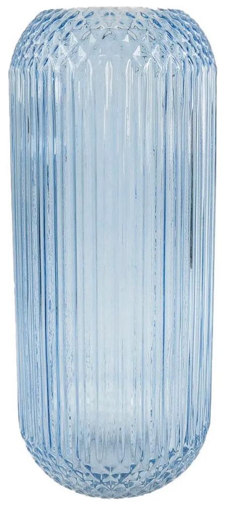 Vaso DKD Home Decor Cristal Azul (15 x 15 x 36 cm)