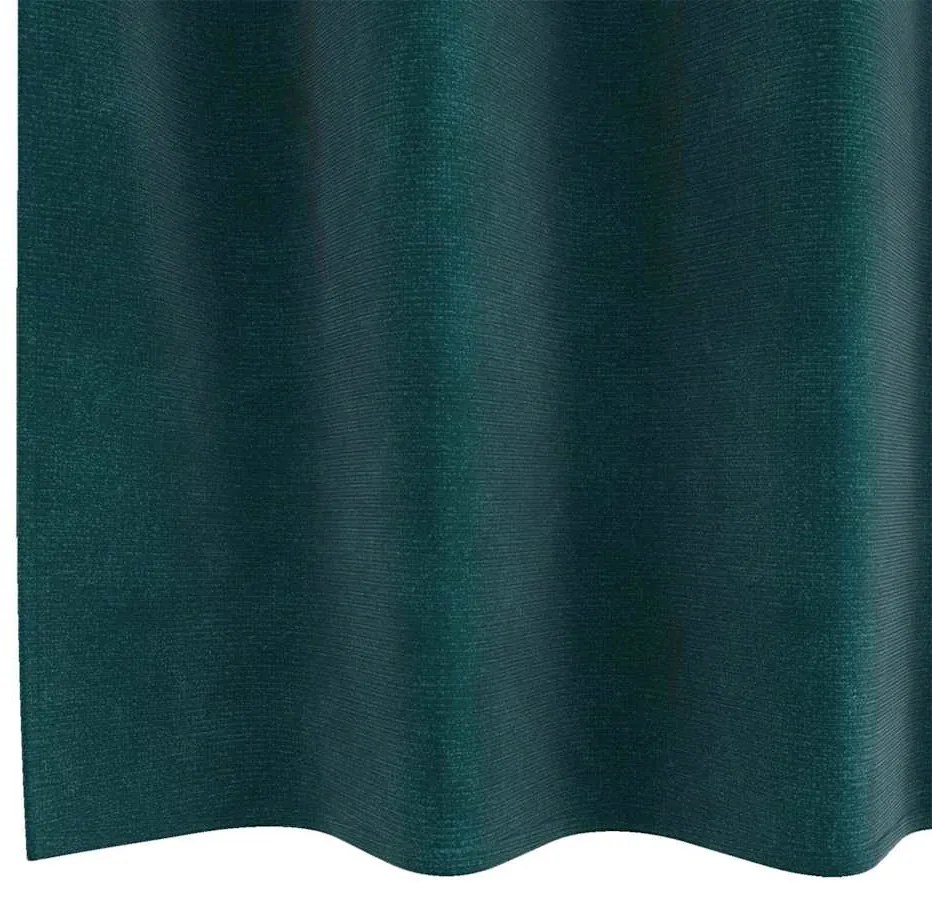 Cortinas Blackout vidaXL com Ilhós 2 pcs Verde Escuro Veludo