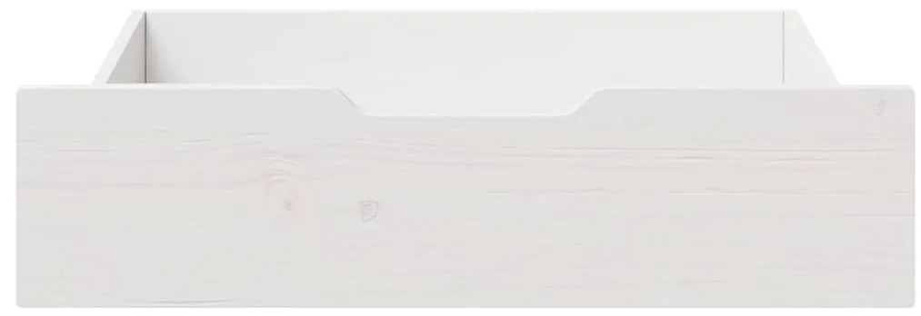 Gavetas para cama 2 pcs 65x55x17 cm pinho maciço branco