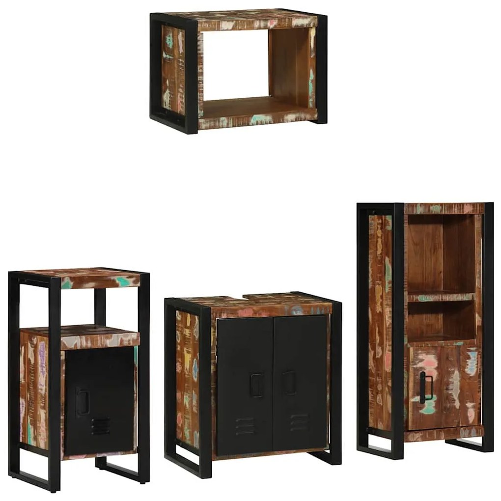 Conjunto de Móveis para Banheiro com prateleira com armazenamento com