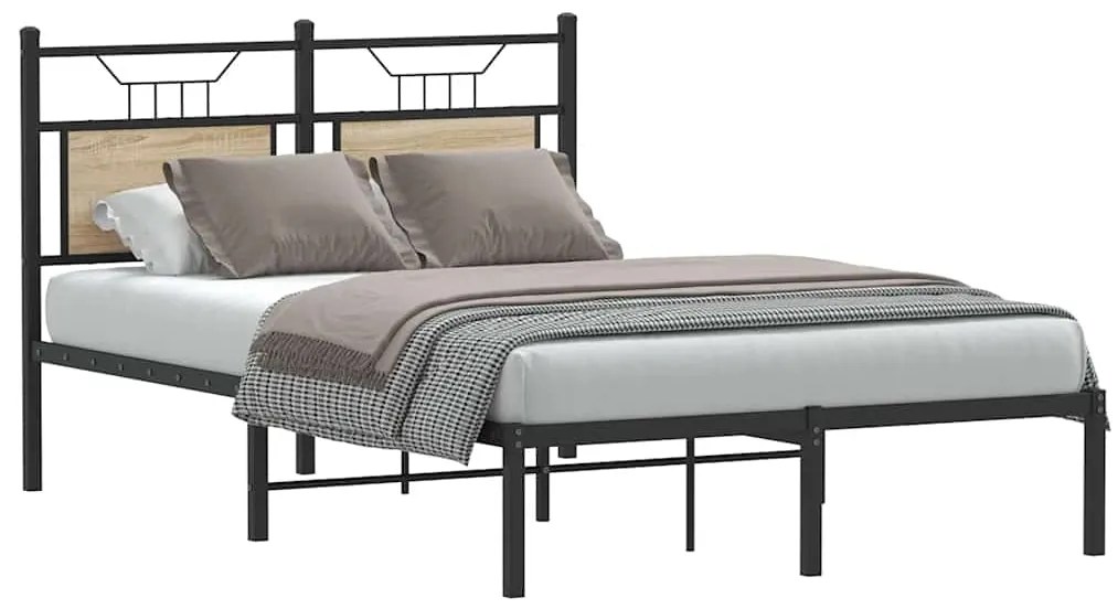 Estrutura cama s/ colchão derivados de madeira carvalho sonoma