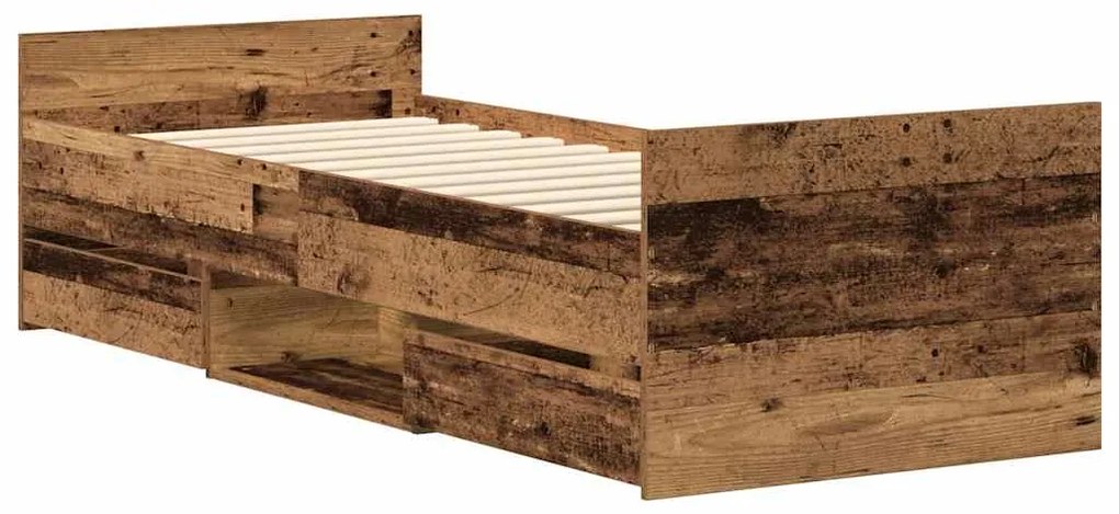 Estrutura de cama sem colchão 100x200cm derivados de madeira