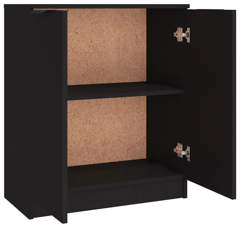 Aparadores 3 pcs derivados de madeira preto