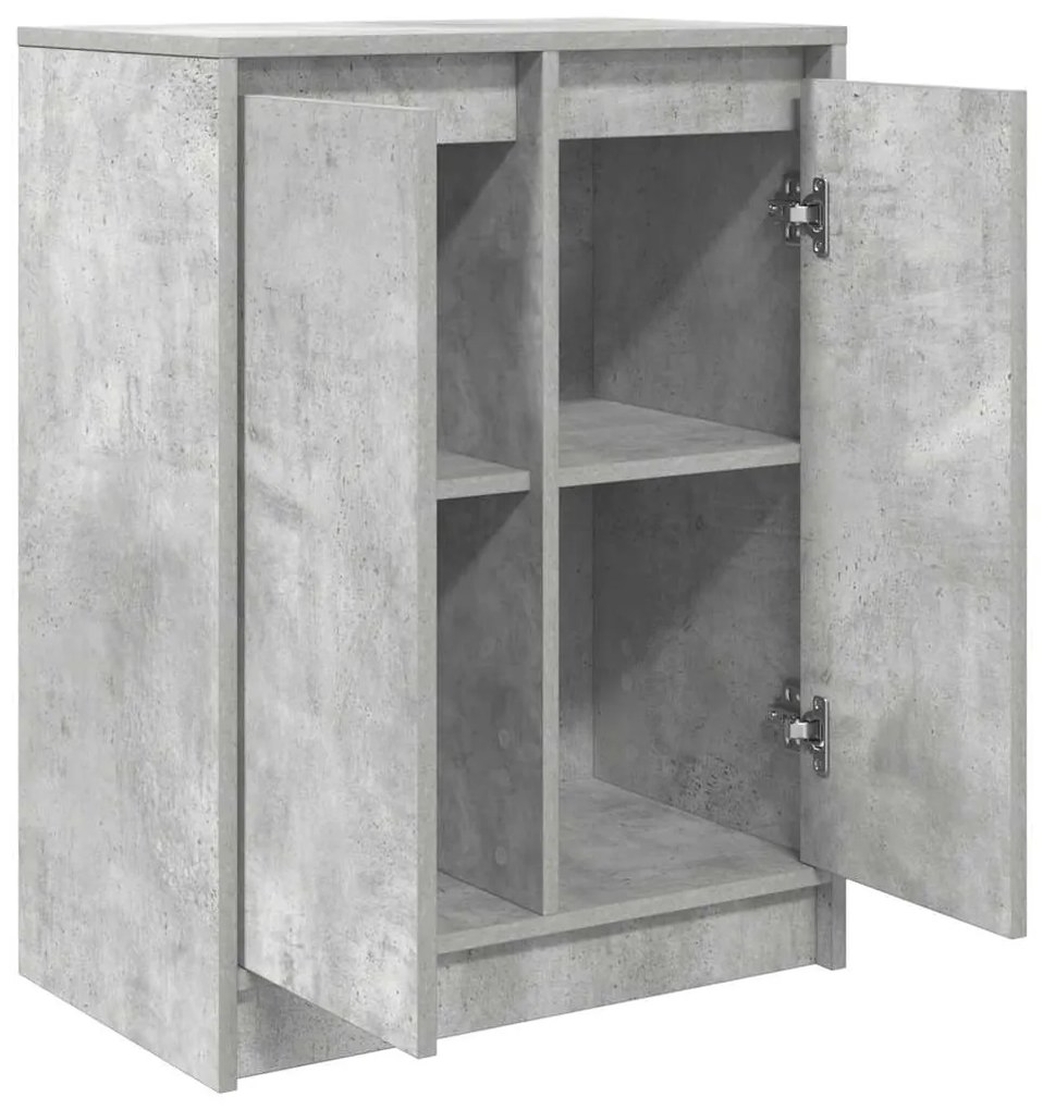 Aparador 57x34x76 cm derivados de madeira cinza cimento