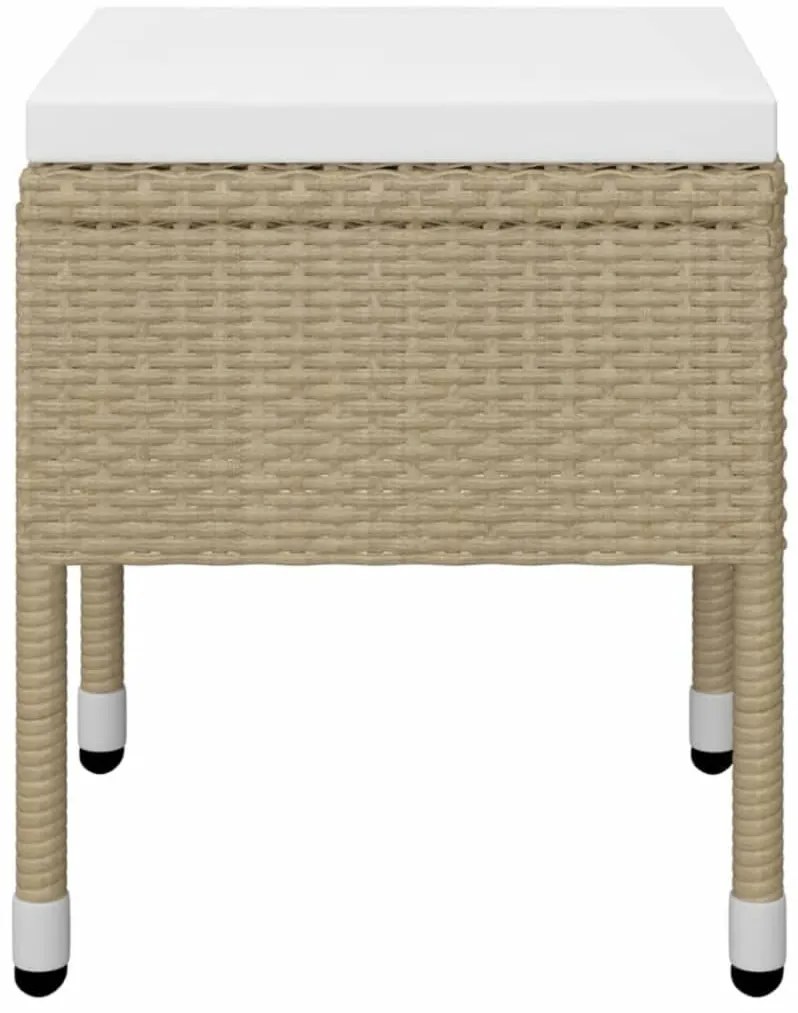 5 pcs conjunto de jantar para jardim bege