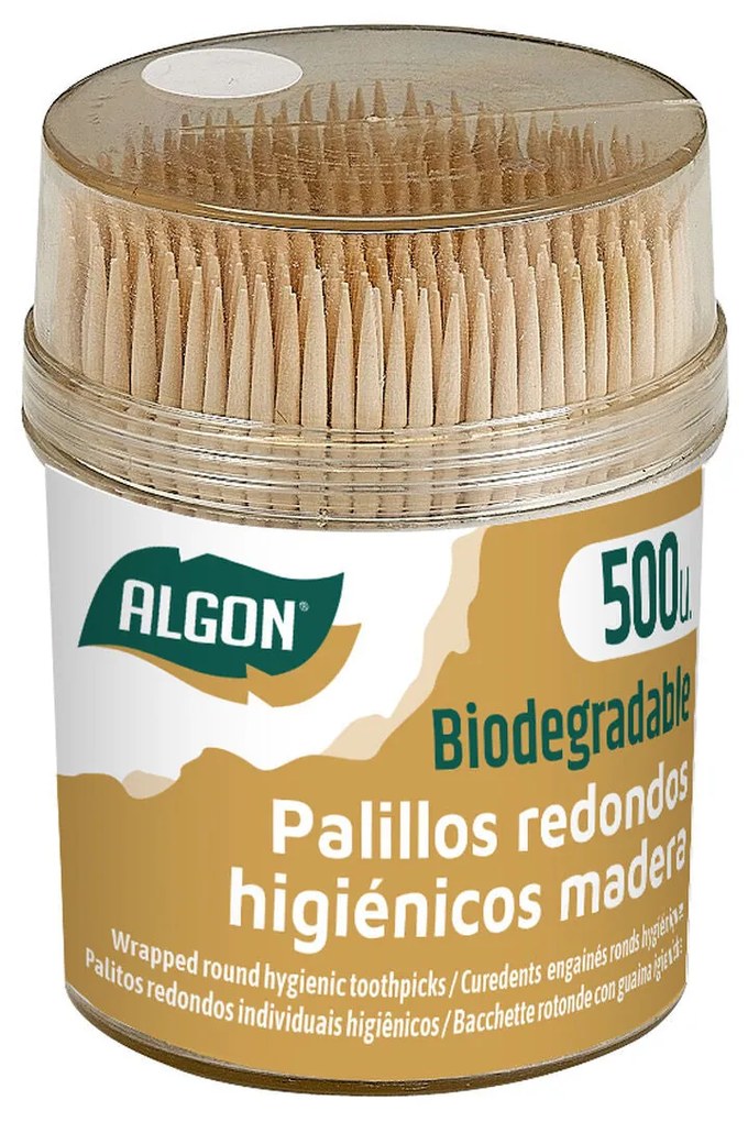 Palitos Dentais Algon 500 Unidades