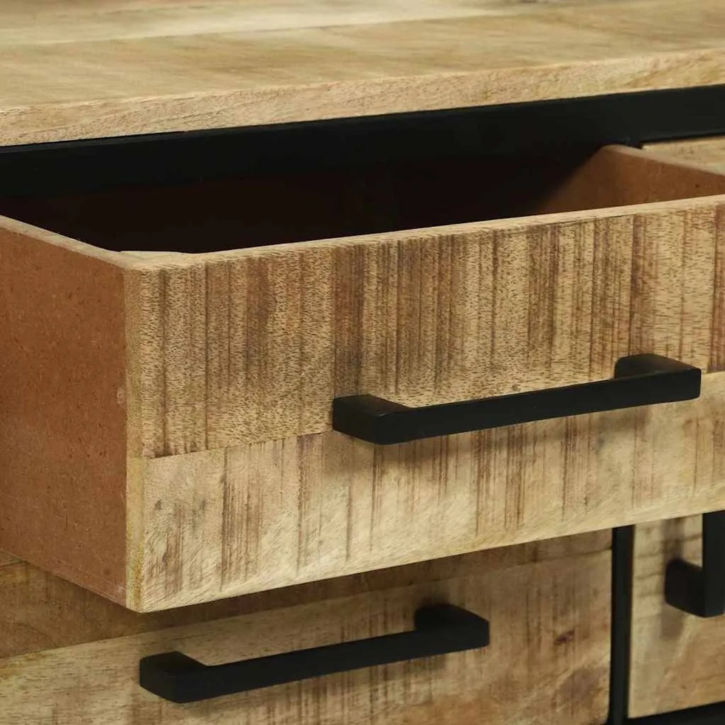 Sideboard vidaXL 100x35x70 cm Madeira Sólida de Mangueira
