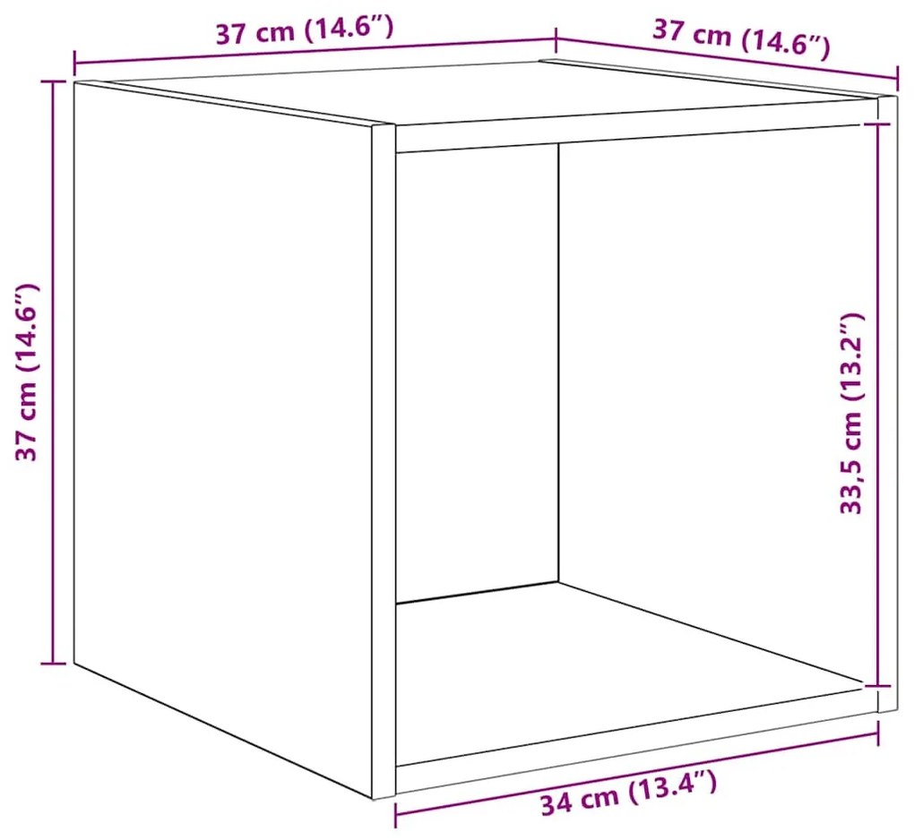 Conjunto de Estantes para TV 4 pcs carvalho artisiano