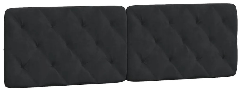 Cama com colchão 160x200 cm veludo preto