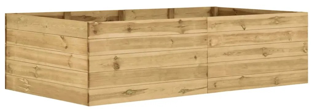 vidaXL Canteiro elevado para jardim 200x100x54 cm pinho impregnado