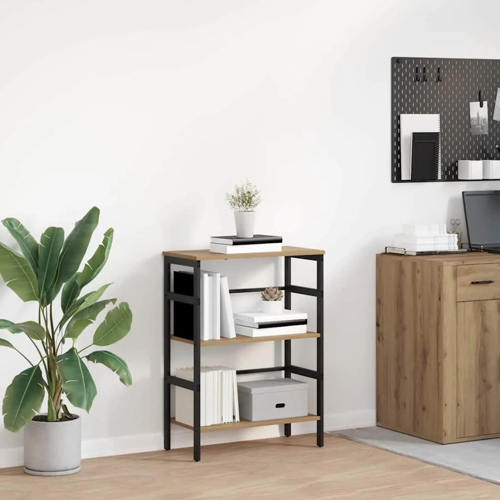 vidaXL Estante Carvalho Artesanal 60 x 29,5 x 81 cm Madeira processada