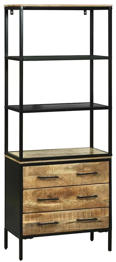 Highboard vidaXL 70x35x180 cm Madeira Sólida Mango Rústica