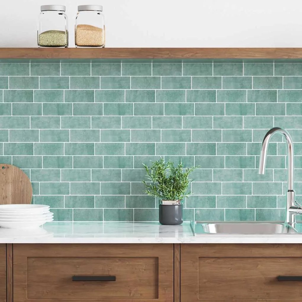 vidaXL Azulejo Subterrâneo 20 pcs Cinza Verde 29 x 21 cm