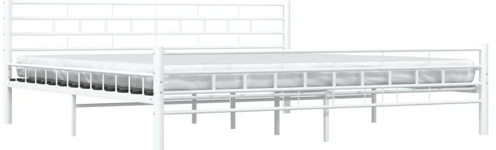 Estrutura de cama 180x200 cm metal branco