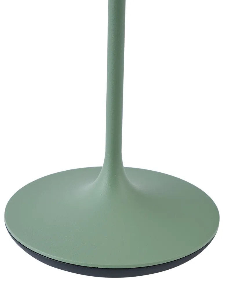 Candeeiro de Mesa Verde Incl. LED IP65 Recarregável com Estação de Carregamento - Bass