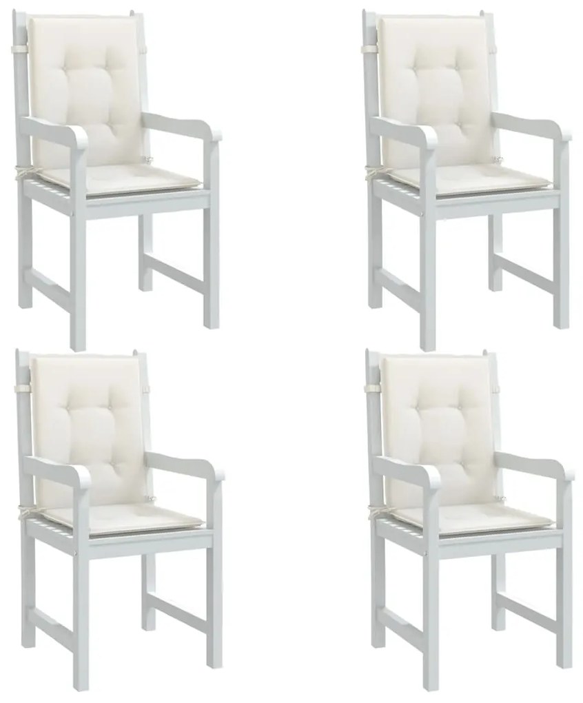 Almofadões lombares p/ cadeiras 4pcs 100x50x4cm mesclado tecido