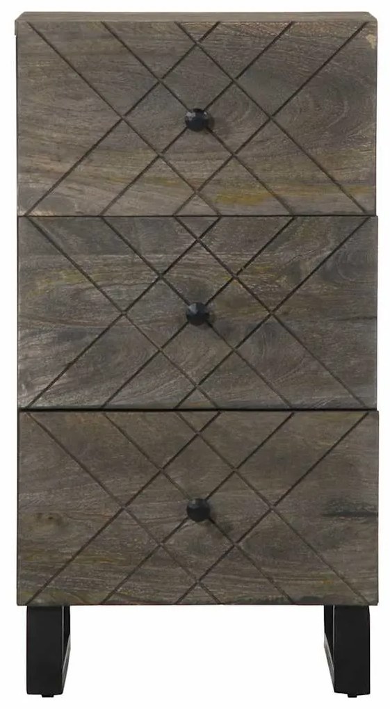 Aparador 40x33x75 cm madeira maciça manga preto