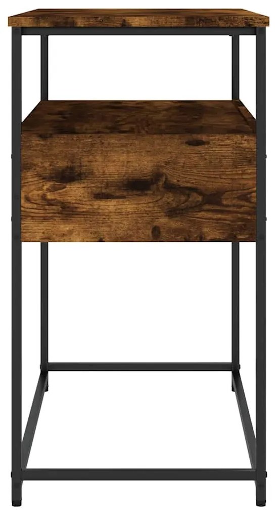 Mesa consola 75x40x75 cm derivados de madeira carvalho fumado