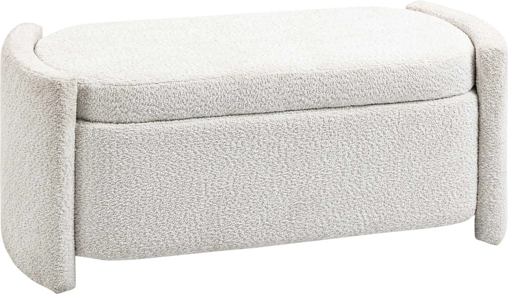 HOMCOM Banco com arrumação, banco de corredor, banco para calçados, estofado, 105 cm x 44 cm x 45,5 cm. Creme/Bege | Aosom Portugal