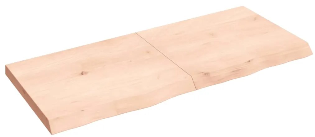 vidaXL Prateleira de parede 140x60x(2-6)cm carvalho maciço não tratado