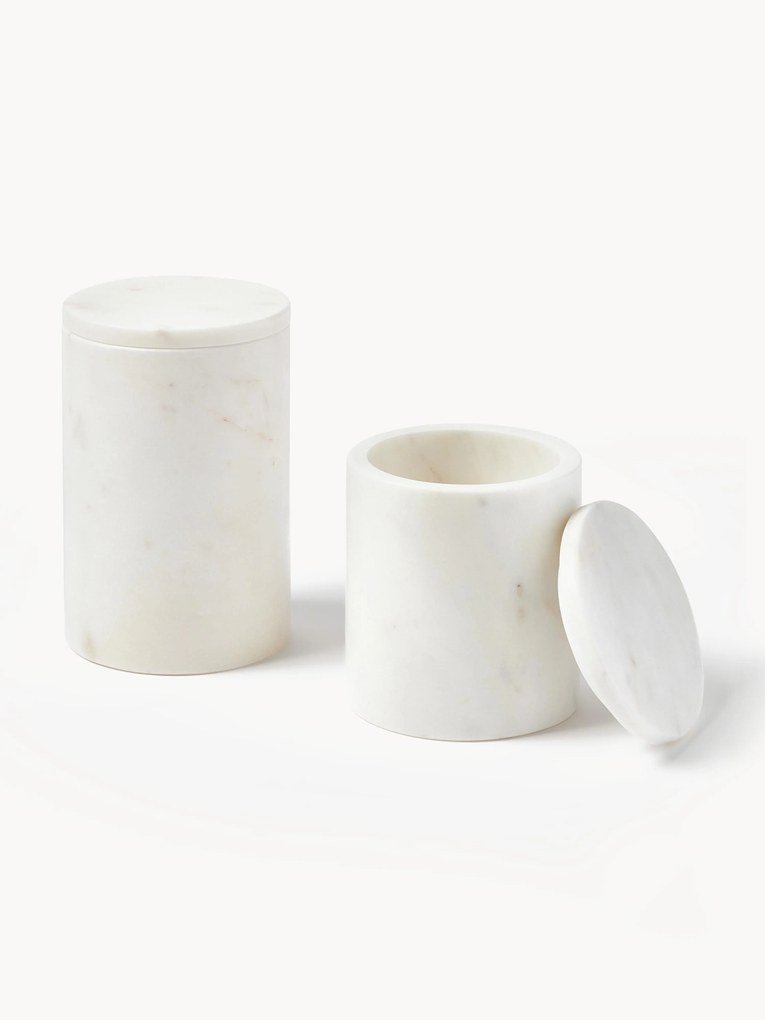 Caixas em mármore Agata, conjunto de 2