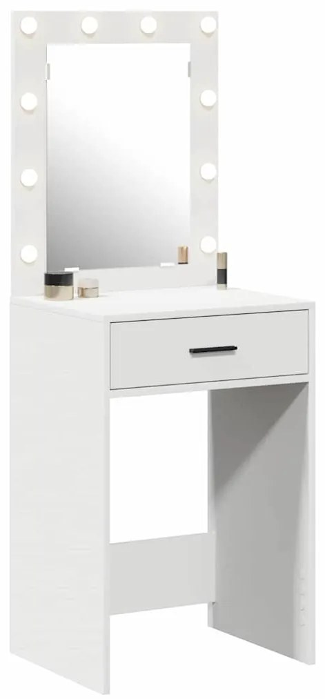 Mesa de Toucador com Luzes LED Branca 50x41x135 cm