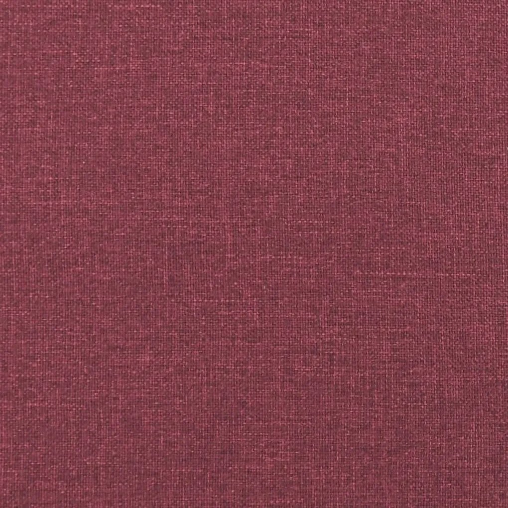 Sofá Faial de 2 Lugares - Cor Vermelho Escuro - Em Tecido, Metal e Tex