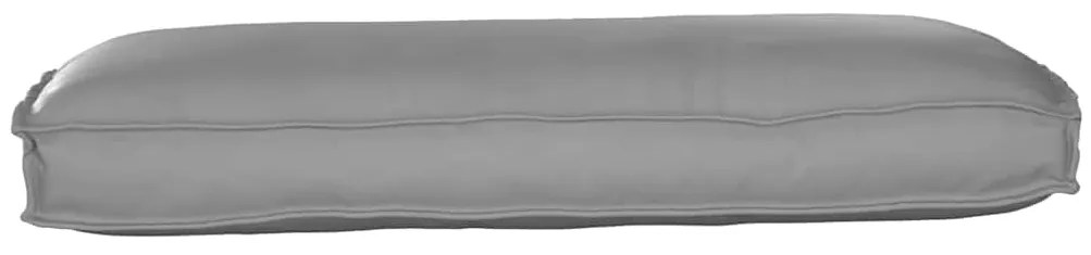 Cushion de Paletes para Assento/Costa Cinza 120x50x12 cm Tecido Oxford